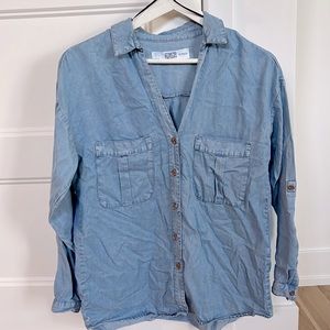 Zara Denim blouse